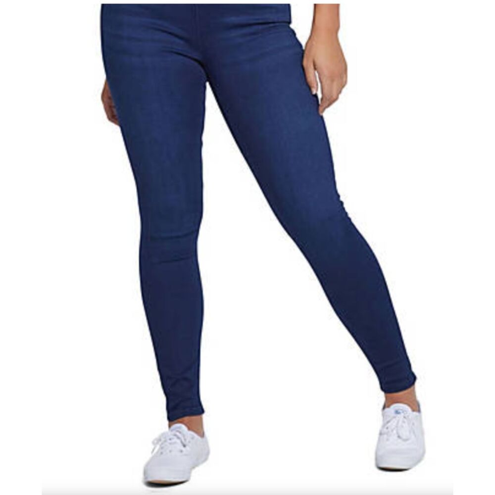 Jen 7 by Seven For All Mankind Women's Blue Comfort Skinny Pull On Jeans Size 12
